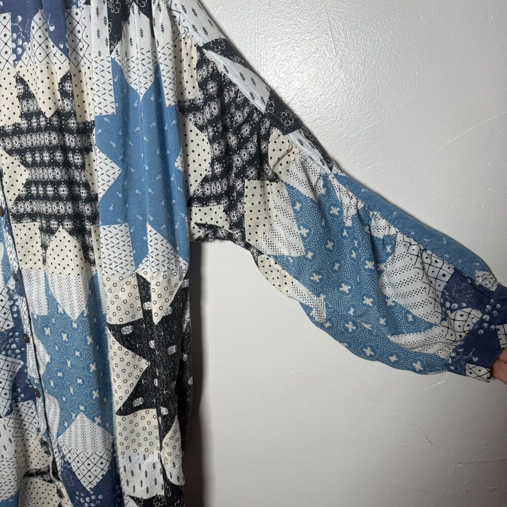 Intimately Free People Patchwork Tunic Top Blouse… - image 3